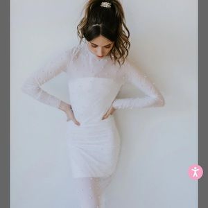 Untamed petals Tulle pearl dress